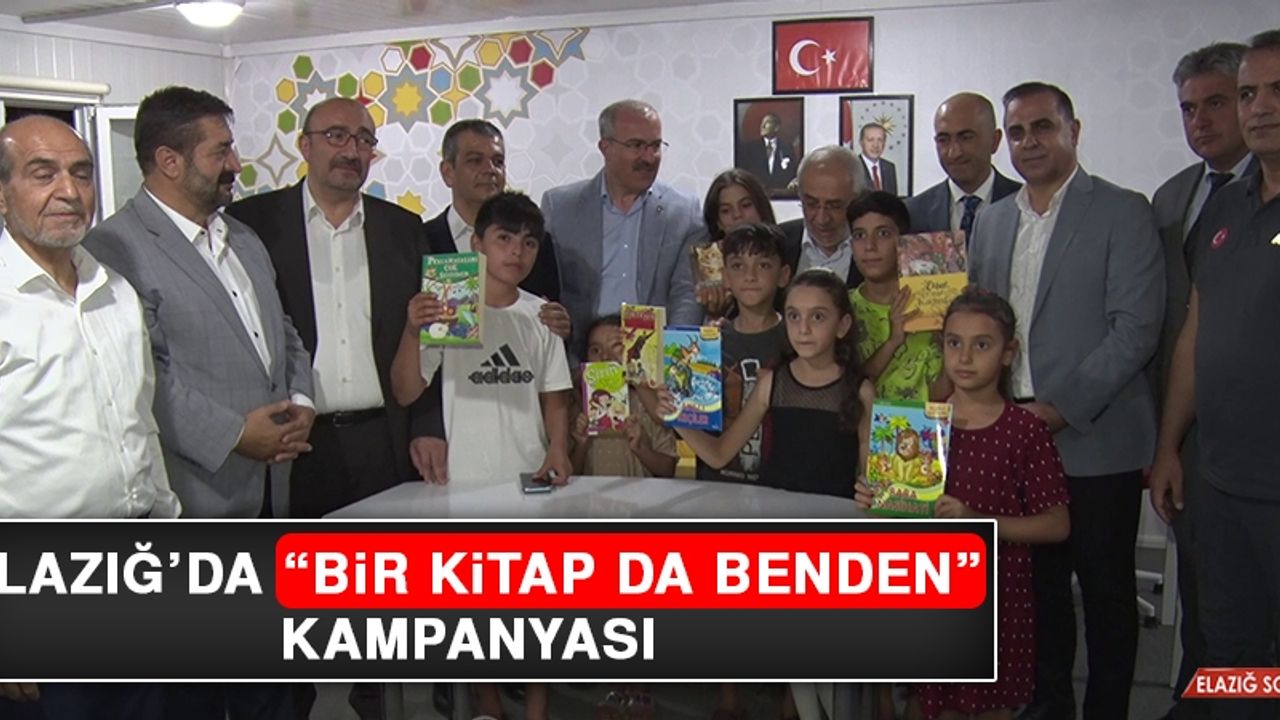 Elazığ’da “Bir Kitap Da Benden” Kampanyası