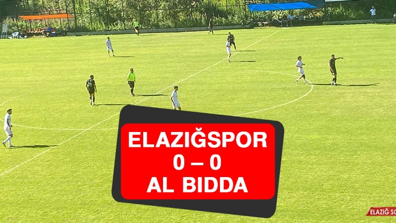 Elazığspor 0 – 0 Al Bıdda