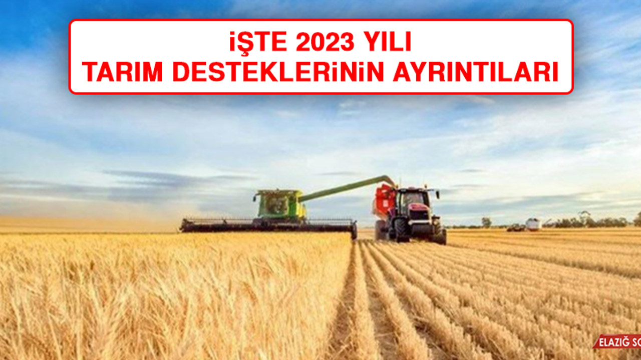 İşte 2023 Yılı Tarım Desteklerinin Ayrıntıları