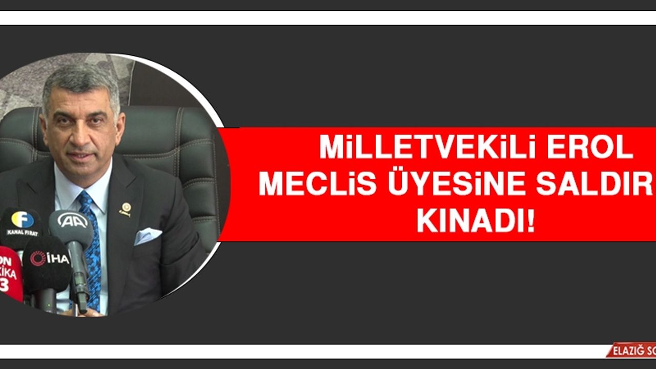 Milletvekili Erol, Meclis Üyesine Saldırıyı Kınadı!