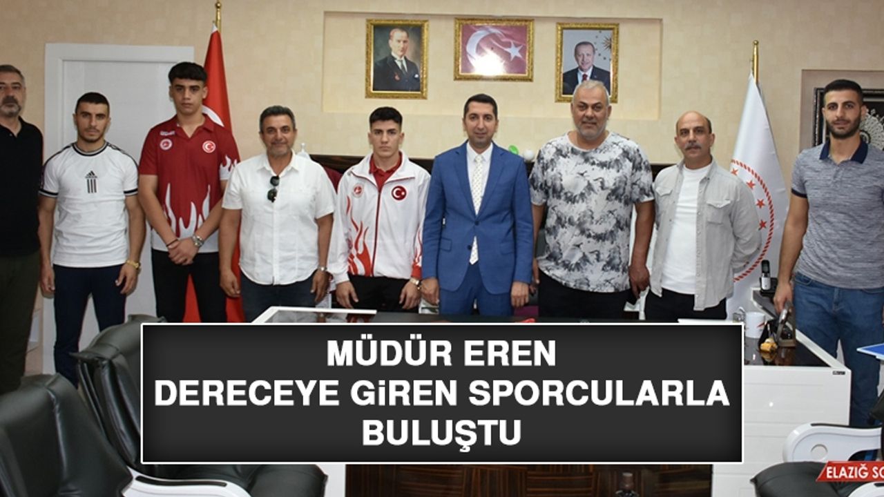 Müdür Eren, Dereceye Giren Sporcularla Buluştu