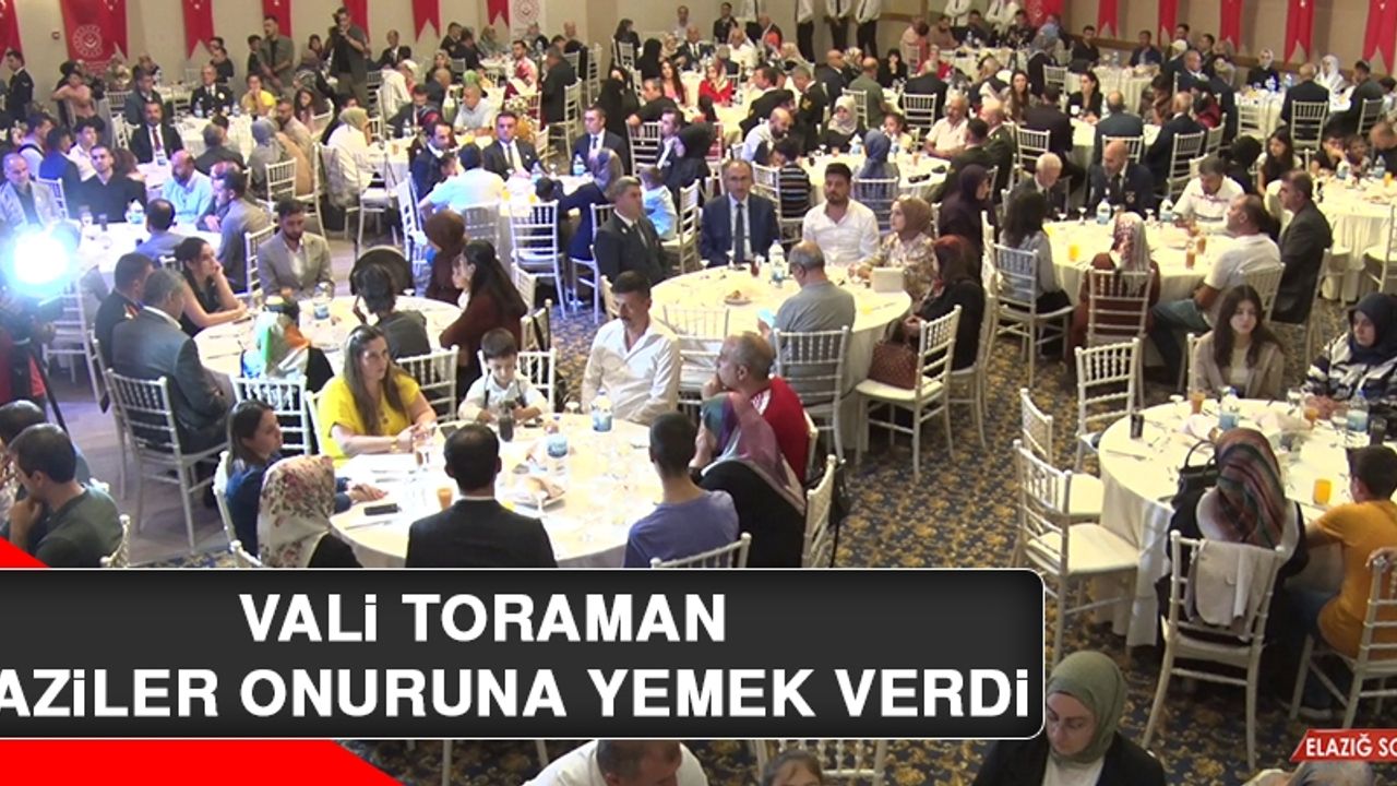 Vali Toraman, Gaziler Onuruna Yemek Verdi