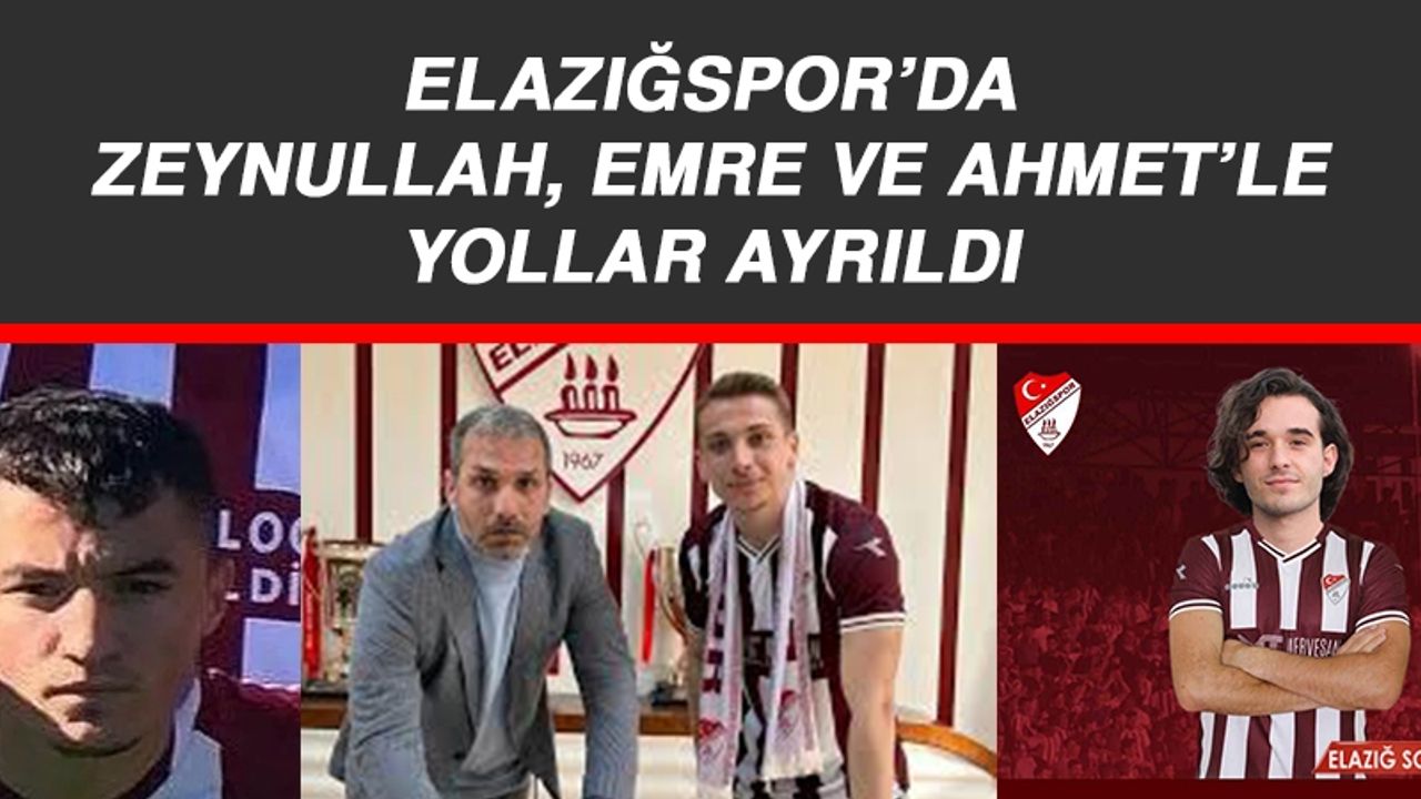 Zeynullah, Emre ve Ahmet’le Yollar Ayrıldı