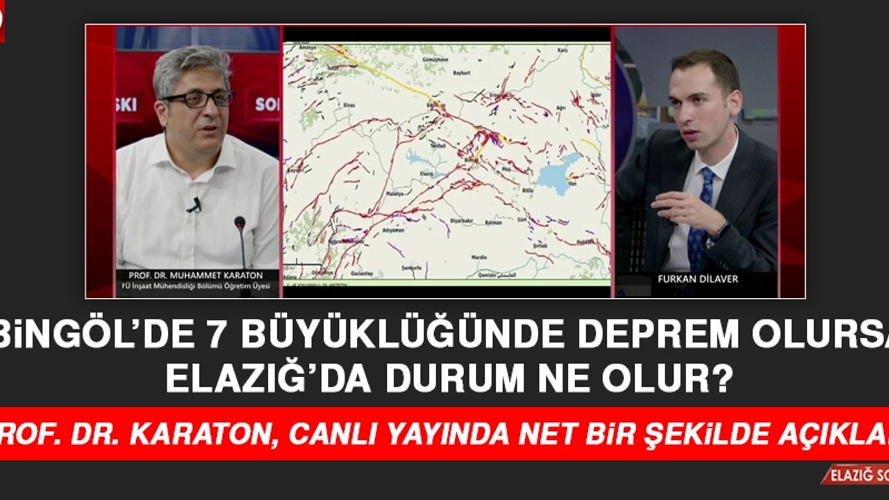 Beklenen Bingöl Depreminin Elazığ’ı Nasıl Etkileyeceği İlk Kez Açıklandı!