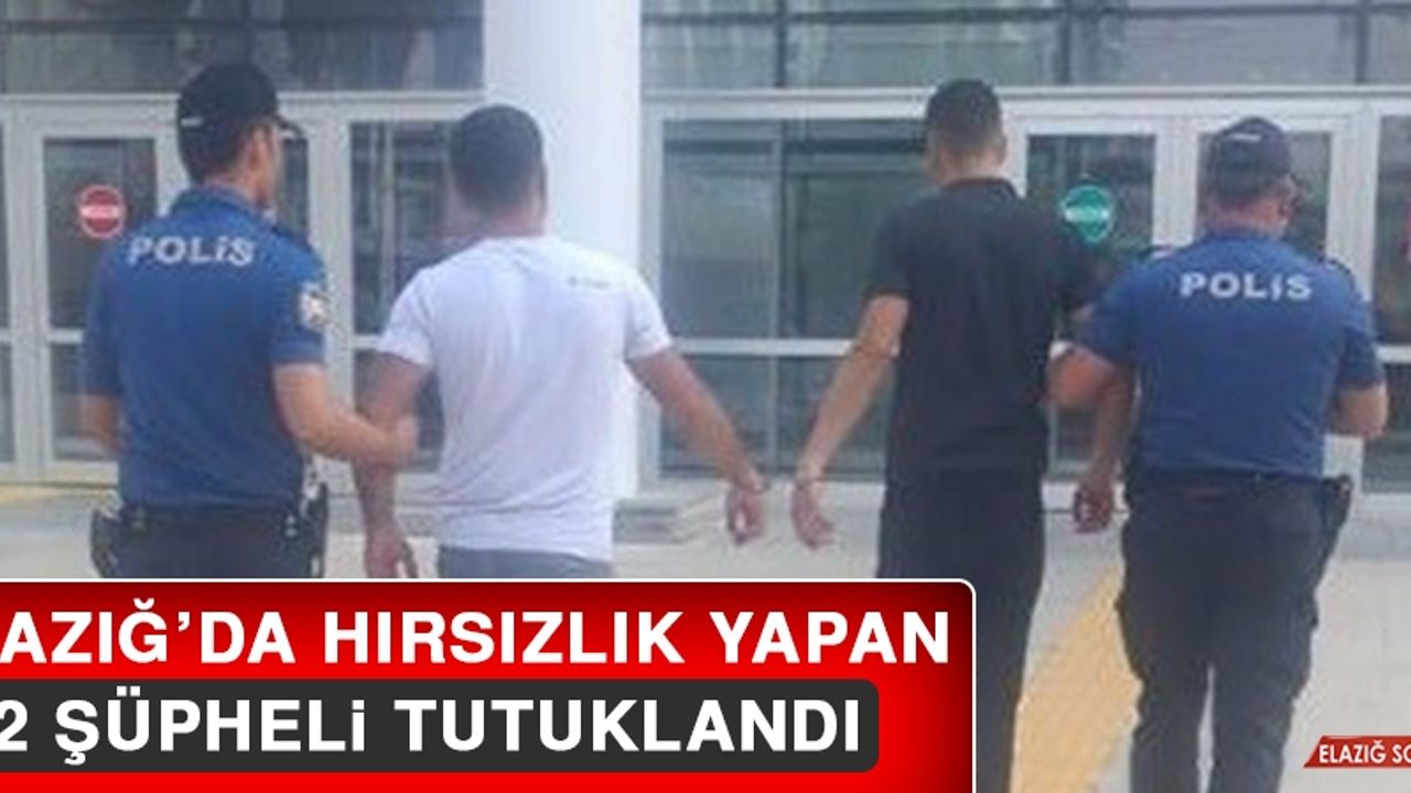 Elazığ’da Hırsızlık Yapan 2 Şüpheli Tutuklandı