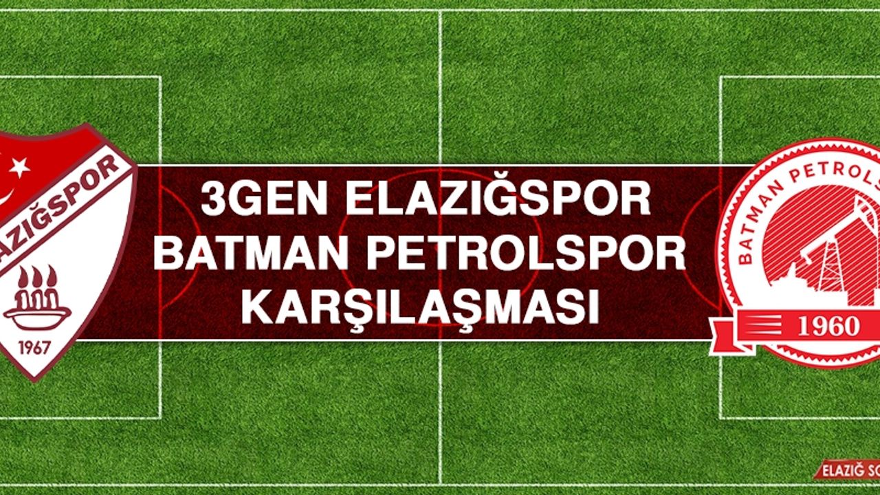Elazığspor - Batman Petrolspor Karşılaşması