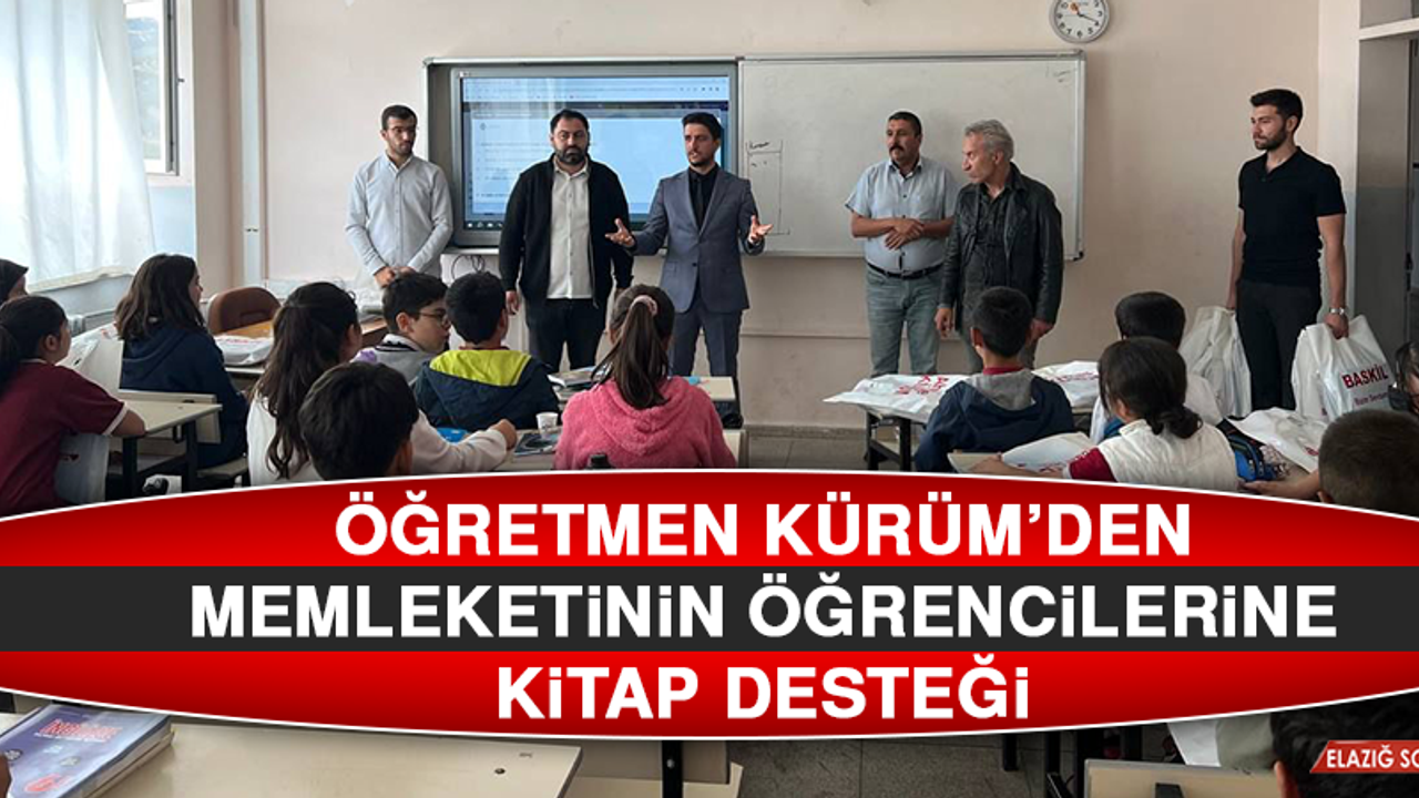 Öğretmen Kürüm’den Memleketinin Öğrencilerine Kitap Desteği