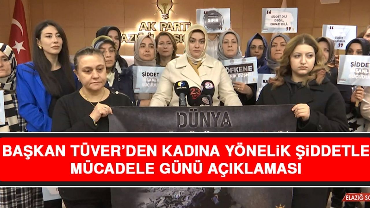 Başkan Tüver’den Kadına Yönelik Şiddetle Mücadele Günü Açıklaması