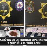 Elazığ’da Uyuşturucu Operasyonu: 7 Şüpheli Tutuklandı