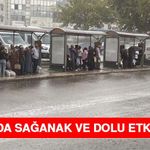 Elazığ'da Sağanak ve Dolu Etkili Oldu