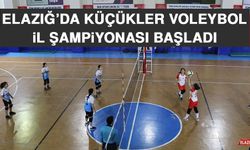 Elazığ’da Küçükler Voleybol İl Şampiyonası Başladı