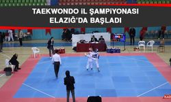Taekwondo İl Şampiyonası Elazığ’da Başladı
