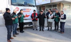Erzurum, Kars ve Erzincan'dan deprem bölgesine 133 tır yardım gönderildi