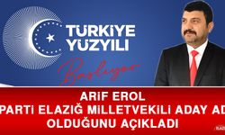 Arif Erol, AK Parti Elazığ Milletvekili Aday Adayı Olduğunu Açıkladı