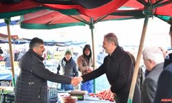 Başkan Murat Köse’den pazar esnafına Ramazan ziyareti