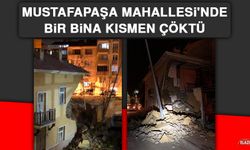 Mustafapaşa Mahallesi'nde Bir Bina Kısmen Çöktü