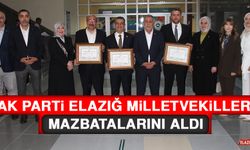 AK Parti Elazığ Milletvekilleri Mazbatalarını Aldı