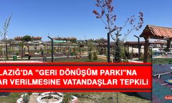 Elazığ'da "Geri Dönüşüm Parkı"na Zarar Verilmesine Vatandaşlar Tepkili