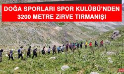 Doğa Sporları Spor Kulübü’nden 3200 Metre Zirve Tırmanışı