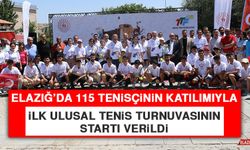 Elazığ’da 115 Tenisçinin Katılımıyla İlk Ulusal Tenis Turnuvasının Startı Verildi