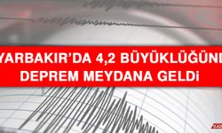 Diyarbakır'da 4,2 Büyüklüğünde Deprem Meydana Geldi
