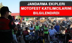 Jandarma Ekipleri Motofest Katılımcılarını Bilgilendirdi