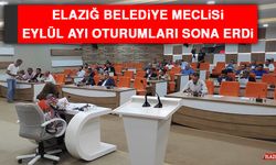 Elazığ Belediye Meclisi Eylül Ayı Oturumları Sona Erdi
