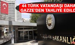 44 Türk Vatandaşı Daha Gazze'den Tahliye Edildi