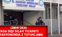İzmir’deki Yasa Dışı Silah Ticareti Operasyonunda 2 Tutuklama  