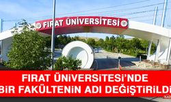 Fırat Üniversitesi'nde Bir Fakültenin Adı Değiştirildi