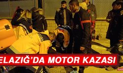 Elazığ’da Motor Kazası