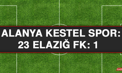 A. Alanya Kestel Spor: 4,  23 Elazığ FK: 1
