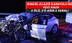 Bingöl-Elazığ Karayolu’nda Feci Kaza: 2 Ölü, 3’ü Ağır 5 Yaralı