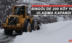 Bingöl’de 200 Köy Yolu Ulaşıma Kapandı  
