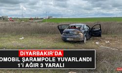 Diyarbakır’da Otomobil Şarampole Yuvarlandı: 1’i Ağır 3 Yaralı