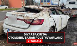 Diyarbakır’da Otomobil Şarampole Yuvarlandı: 2 Yaralı  