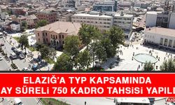 Elazığ'a TYP Kapsamında 750 Kadro Tahsisi Yapıldı