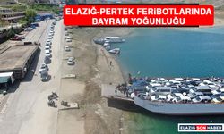 Elazığ-Pertek Feribotlarında Bayram Yoğunluğu