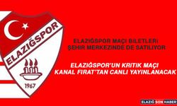Elazığspor Maçı Biletleri Şehir Merkezinde De Satılıyor