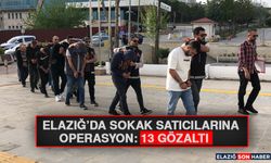 Elazığ’da Sokak Satıcılarına Operasyon: 13 Gözaltı