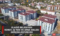 Elazığ Belediyesi Konut, İş Yeri ve Arsa İhalesi Gerçekleştirecek