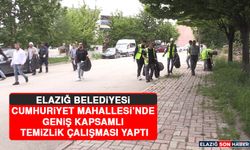 Elazığ Belediyesi Cumhuriyet Mahallesi’nde Geniş Kapsamlı Temizlik Çalışması Yaptı