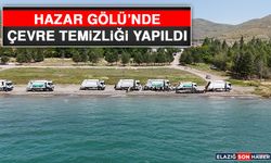 Hazar Gölü’nde Çevre Temizliği Yapıldı