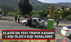 Elazığ’da Feci Trafik Kazası! 1 Kişi Öldü 6 Kişi Yaralandı