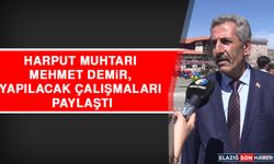Harput Muhtarı Mehmet Demir, Yapılacak Çalışmaları Paylaştı