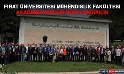 Fırat Üniversitesi Mühendislik Fakültesi Akademisyenleri Ödüllendirildi