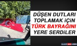 Düşen Dutları Toplamak İçin Türk Bayrağını Yere Serdiler