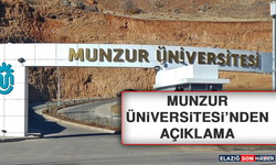 Munzur Üniversitesi’nden Açıklama