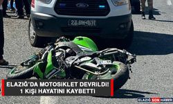 Elazığ’da Motosiklet Devrildi: 1 Ölü