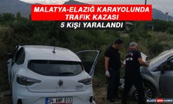 Malatya-Elazığ Karayolunda Trafik Kazası 5 Kişi Yaralandı